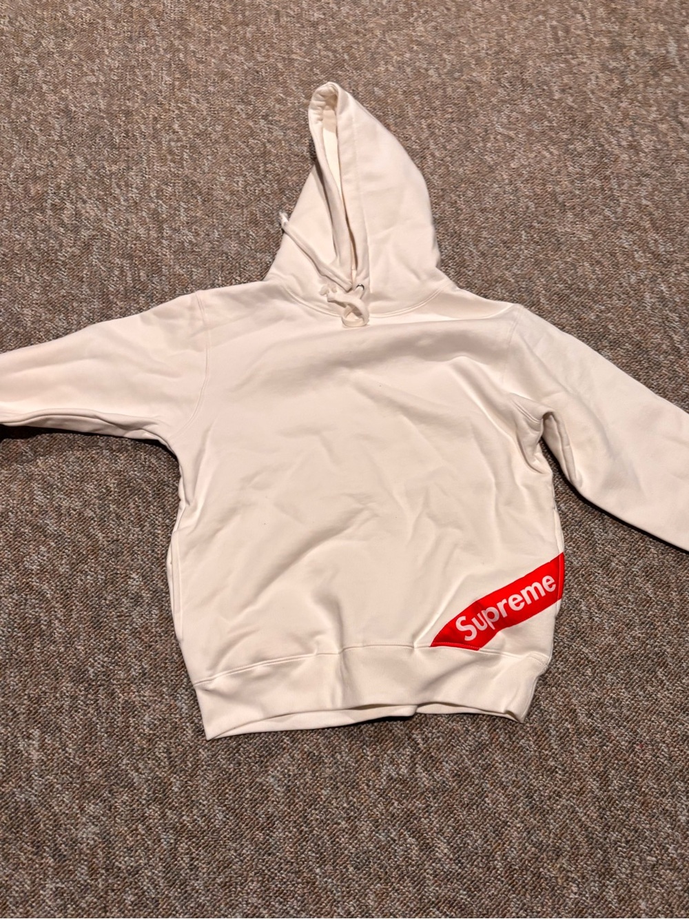 Supreme Hooded Corner Red Logo